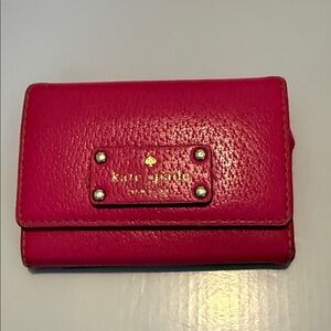 Kate Spade Hot Pink Card Holder Wallet